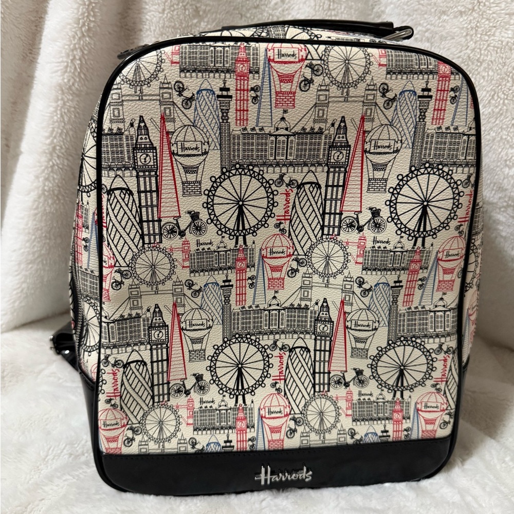 Harrods Multicolor London Landmark Backpack